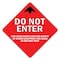 Signmission Do Not Enter Arrow Non-Slip Floor Graphic, 6PK, 16 in L, 16 in H, FD-X-16-6PK-99980 FD-X-16-6PK-99980 - alternate 1